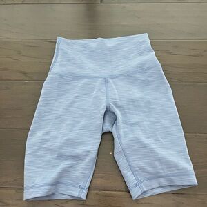 lululemon athletica Light Blue Bike Shorts